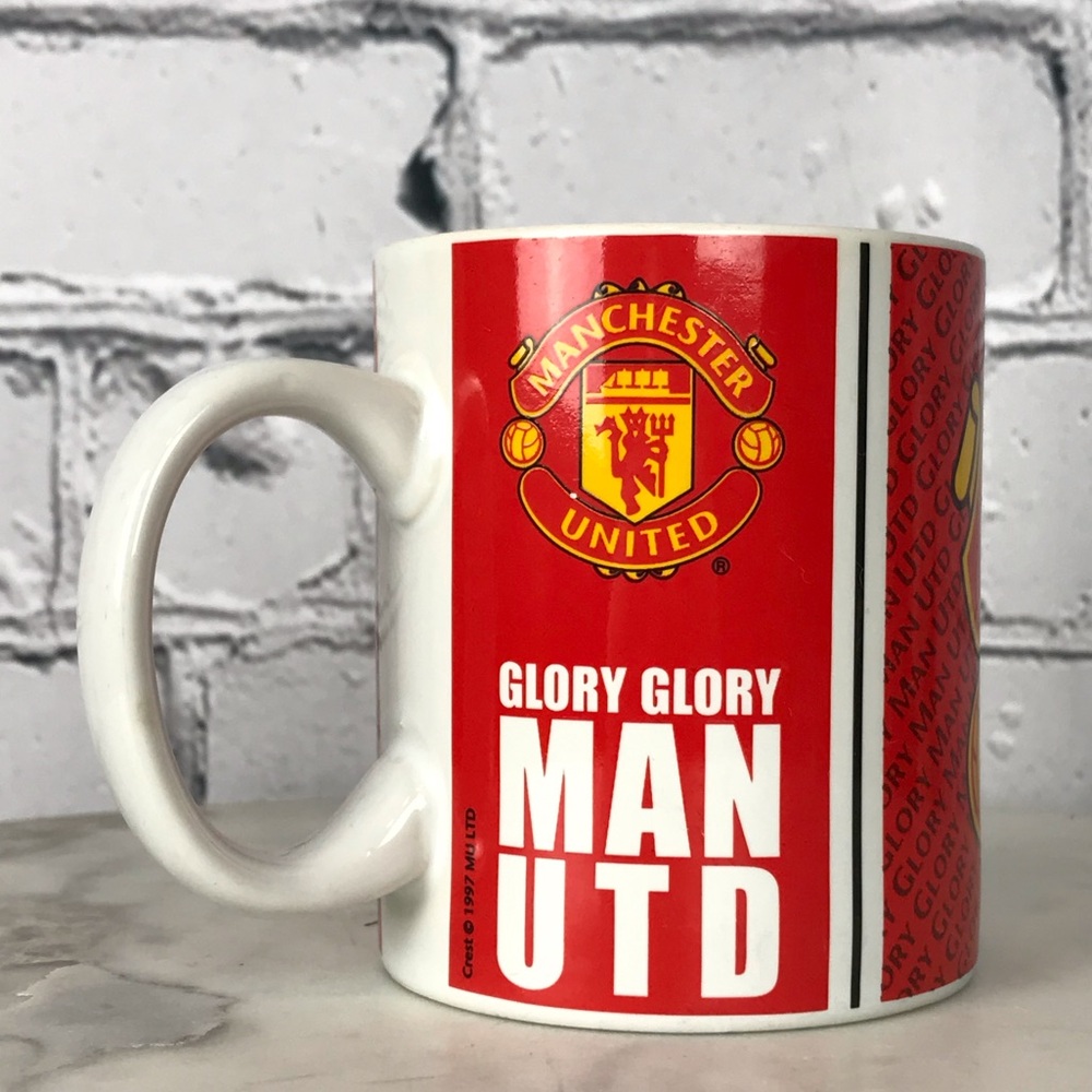 Manchester United Football Club “GLORY GLORY MAN UTD” Vintage 90’s Coffee Mug